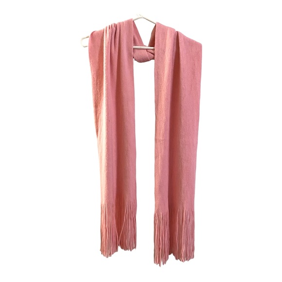 Light Pink Fringe Women’s Scarf - Picture 2 of 3